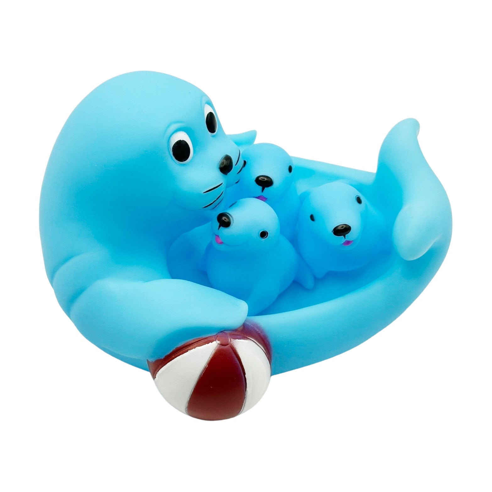 Набір для купання Bibi Toys Морський котик, від 3 років (іграшка 17*15*11.5 см, 1 шт + іграшка 5*4*5 см, 3 шт) (760868BT)